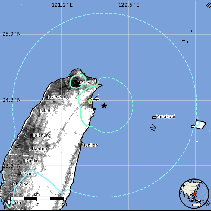 Động đất rung chuyển hơn 10 địa phương ở Đài Loan (Trung Quốc), Nhật Bản cảnh báo sóng thần- Ảnh 1.