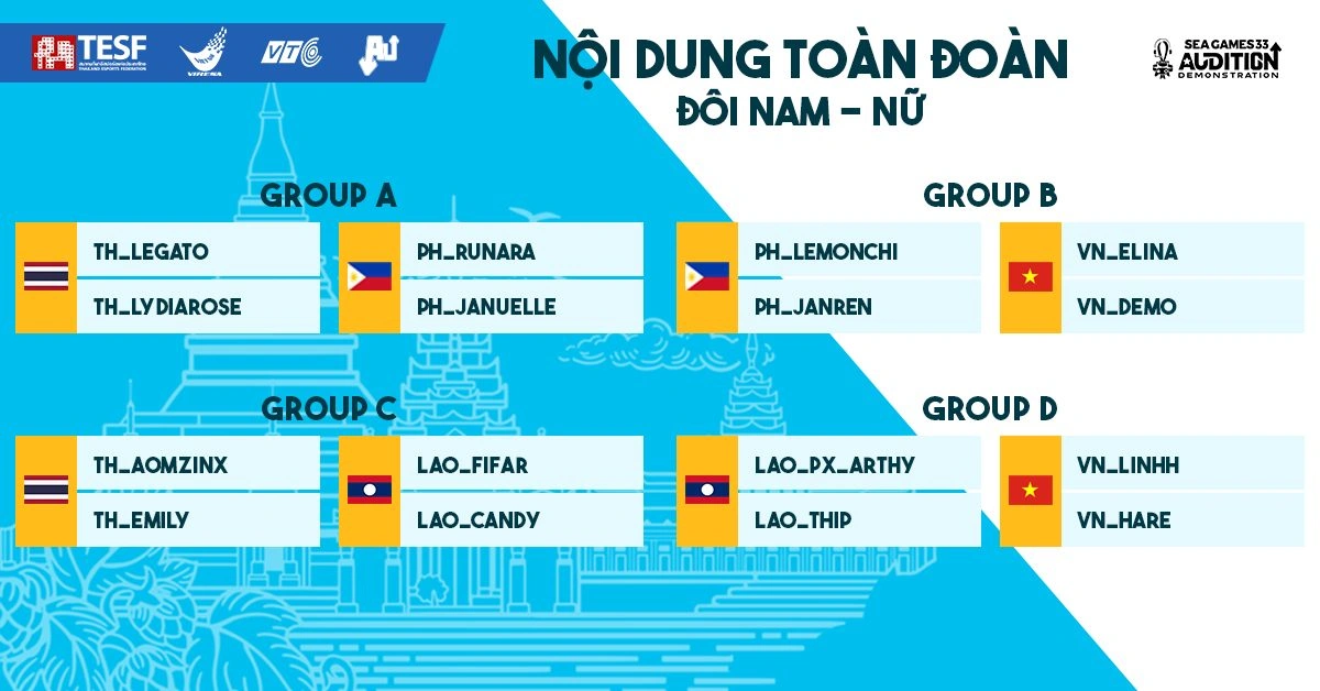 Hé lộ bảng đấu cho môn thể thao điện tử Audition tại SEA Games 33 f5pmwen