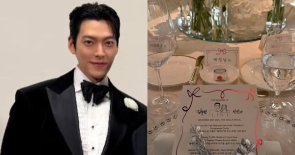 Rò rỉ ảnh hiếm của chú rể Kim Woo Bin, thực đơn tiệc cưới và quà tặng khách sang xịn gây choáng fotojet 10 1766301298566951912806 0 0 335 640 crop 1766301308173394876142jpg