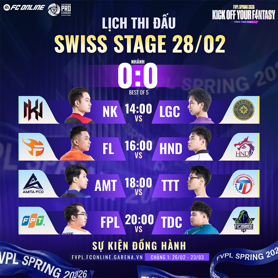 fpvl-2026-282 Lịch thi đấu FVPL Spring 2026 hôm nay mới nhất fpvl 2026 282