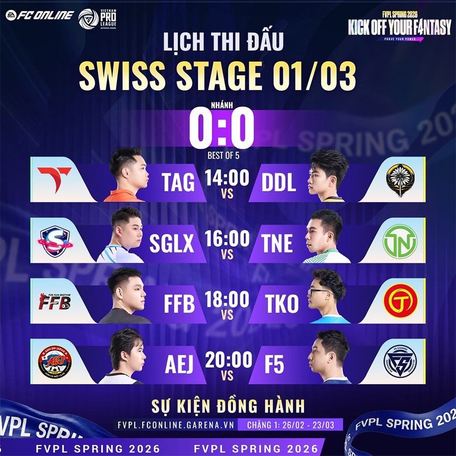 fvpl-2026-13 Lịch thi đấu FVPL Spring 2026 hôm nay mới nhất fvpl 2026 13