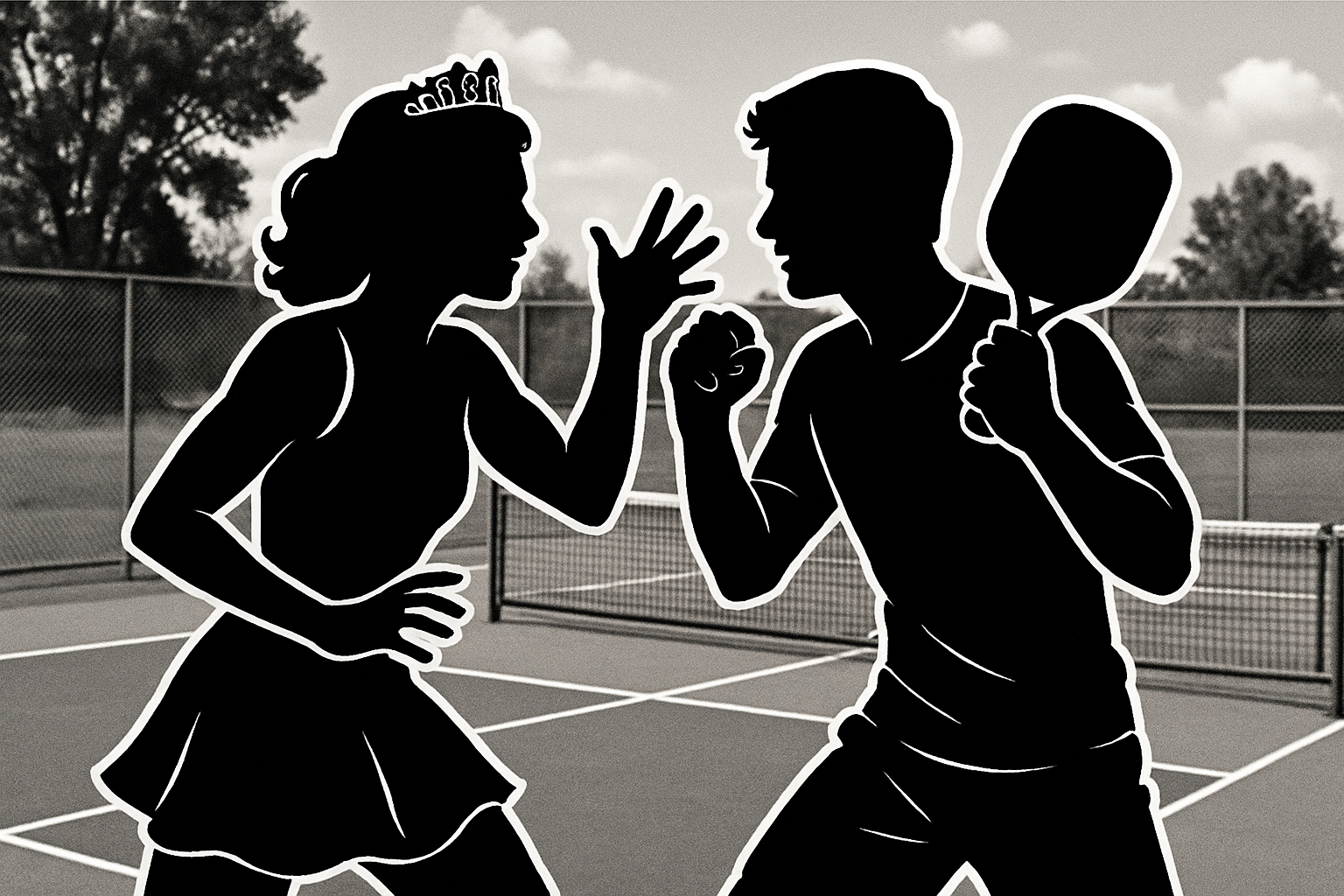 Hoa hậu Vbiz ẩu đả hot boy trên sân pickleball, bóng đi đường bóng nhưng vợt đi vào mặt!- Ảnh 1.