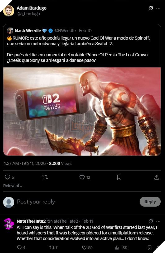 Xuất Hiện Tin Đồn Về Một Phiên Bản Game God of War 2.5D Theo Phong Cách Metroidvania 2