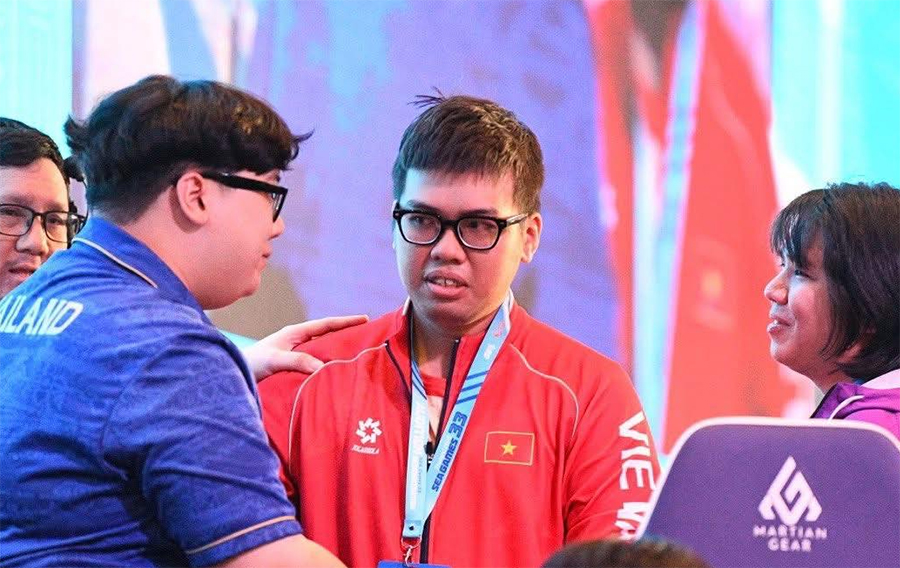 Tuyển thủ Audition Việt Nam gục khóc sau khi đánh rơi tấm HCV SEA Games 33 hcb audition 4