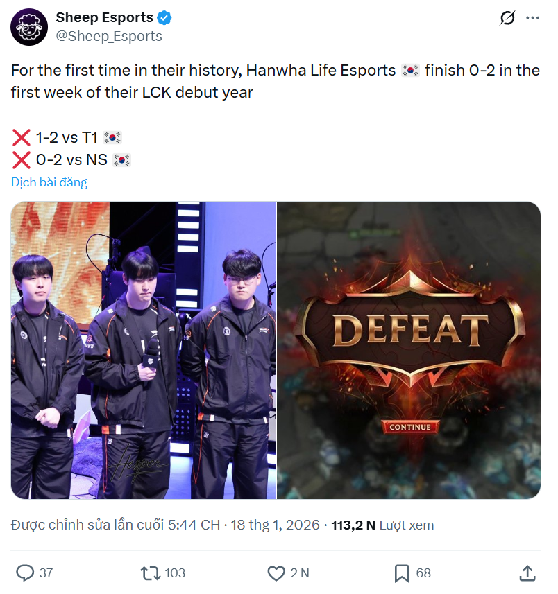 HLE lập luôn thành tích