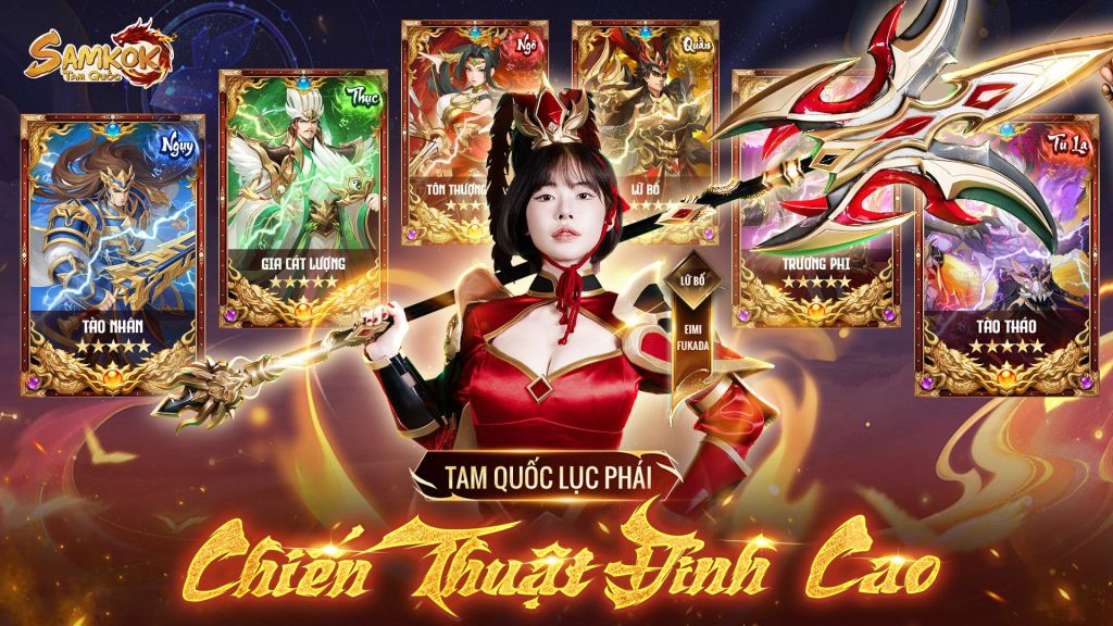 Nghệ sĩ Eimi Fukada làm “Khách mời quốc tế”, đồng hành truyền thông cùng Samkok Tam Quốc – game Tam Quốc hot nhất 2026 image