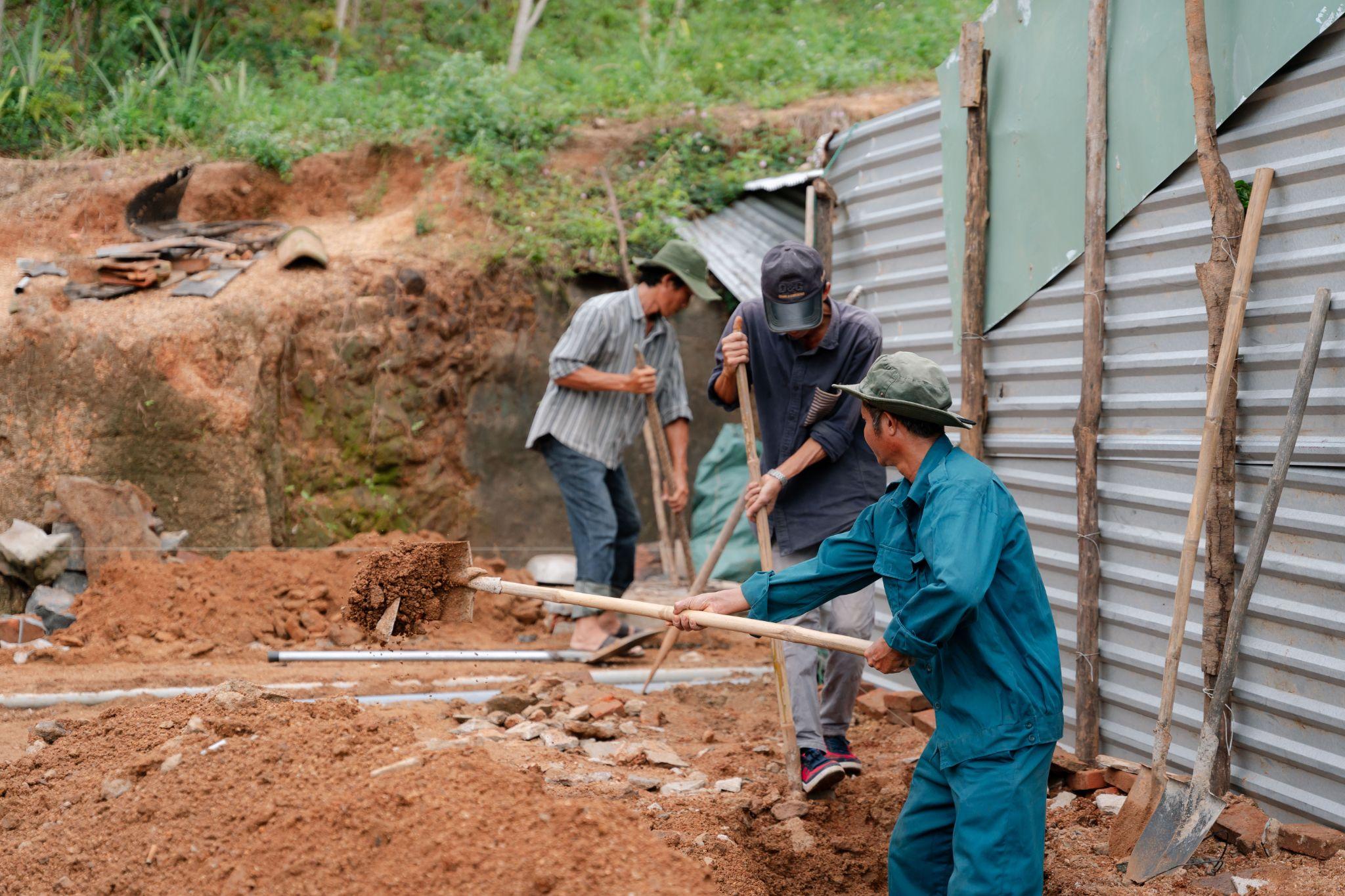 Đơn vị xây dựng đã lên kế hoạch thi công chi tiết theo tình hình khảo sát.