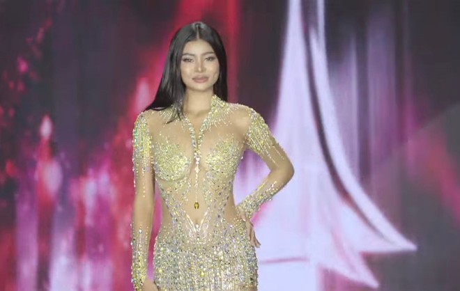 Mai Ngô dùng chiêu khi diễn áo tắm ở bán kết Miss Charm- Ảnh 7.