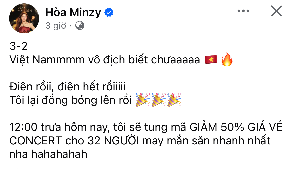 Trấn Thành, Hoà Minzy và dàn sao Việt vỡ oà trước chiến thắng của U23 Việt Nam- Ảnh 2.