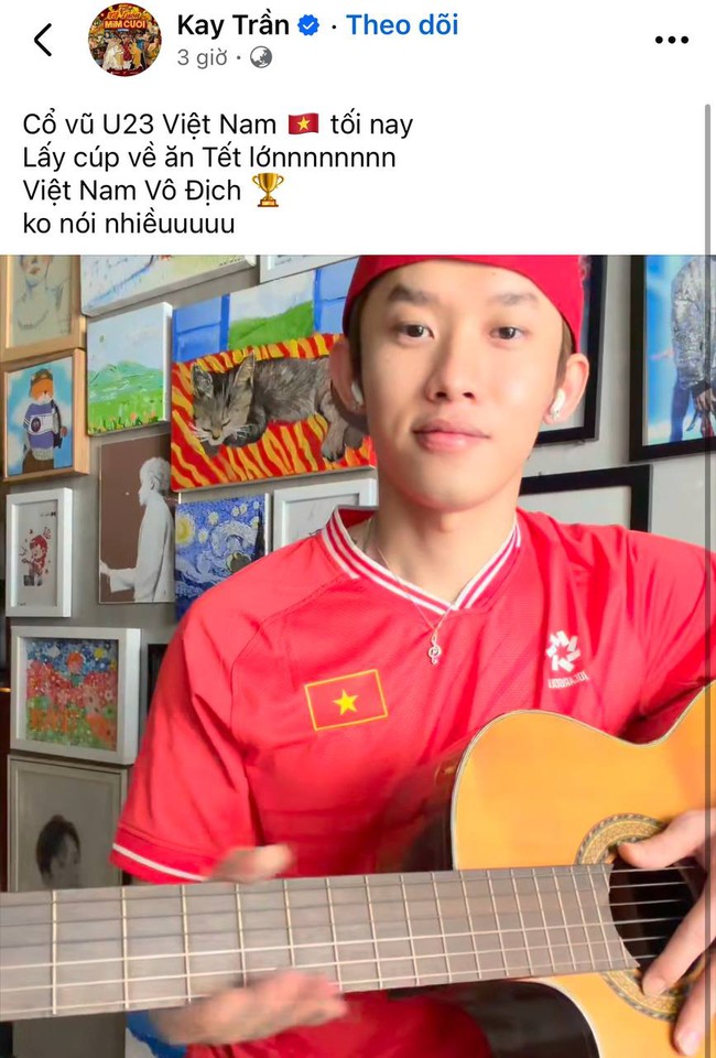 Hòa Minzy hứa tặng quà nóng, cùng Trấn Thành và dàn sao cổ vũ U23 Việt Nam chiến thắng U23 Trung Quốc- Ảnh 6.