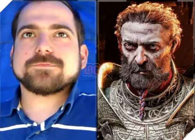 Hình ảnh về sao nam Jeff Gulka và nhân vật Sindri.