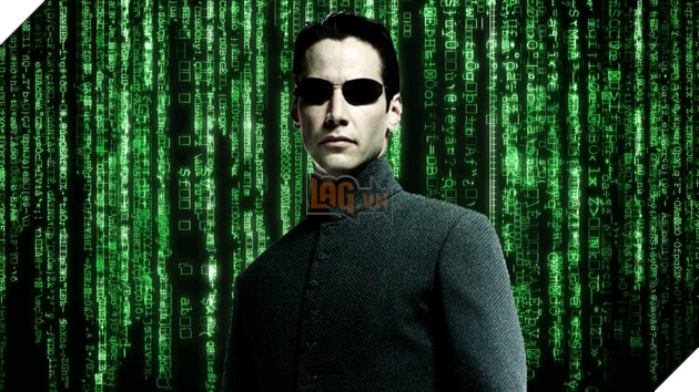 Hình ảnh sao nam Keanu Reeves trong phim The Matrix.