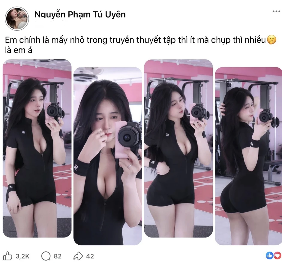 "Check-in là chính": Mỹ nhân phòng gym khiến netizen "đứng hình" vì đường cong quá mướt!