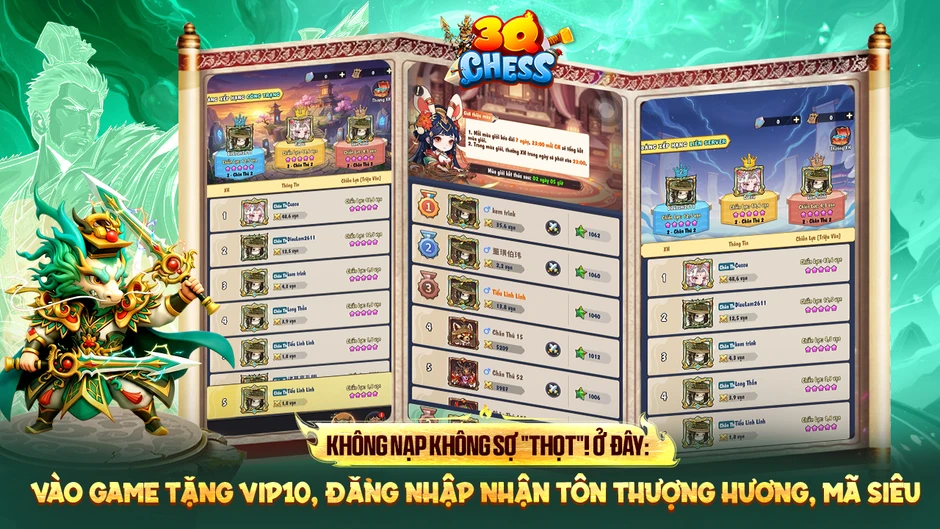 3Q Chess: Kỳ Thủ Tam Quốc – Danh Tướng Tái Sinh Thành Thần Thú