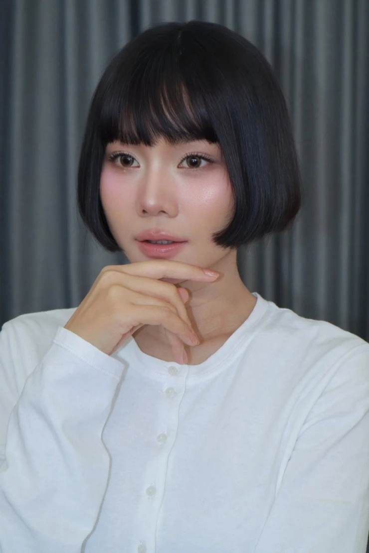 Ảnh sao 8/3: Con gái 6 tháng tuổi ngồi xem Huy Trần nấu ăn