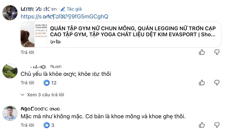 Bất chấp chỉ trích, chẳng ngại thị phi, cô gái phòng gym diện đồ hớ hênh để gắn link "b.á.n h.à.ng"?