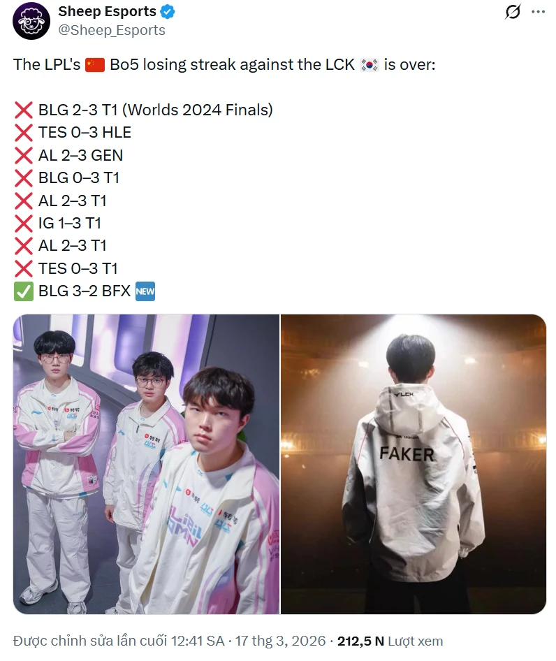 BLG Giải cứu LPL: Chấm dứt chuỗi đen tối và khẳng định hạt giống số 1 tại đấu trường quốc tế