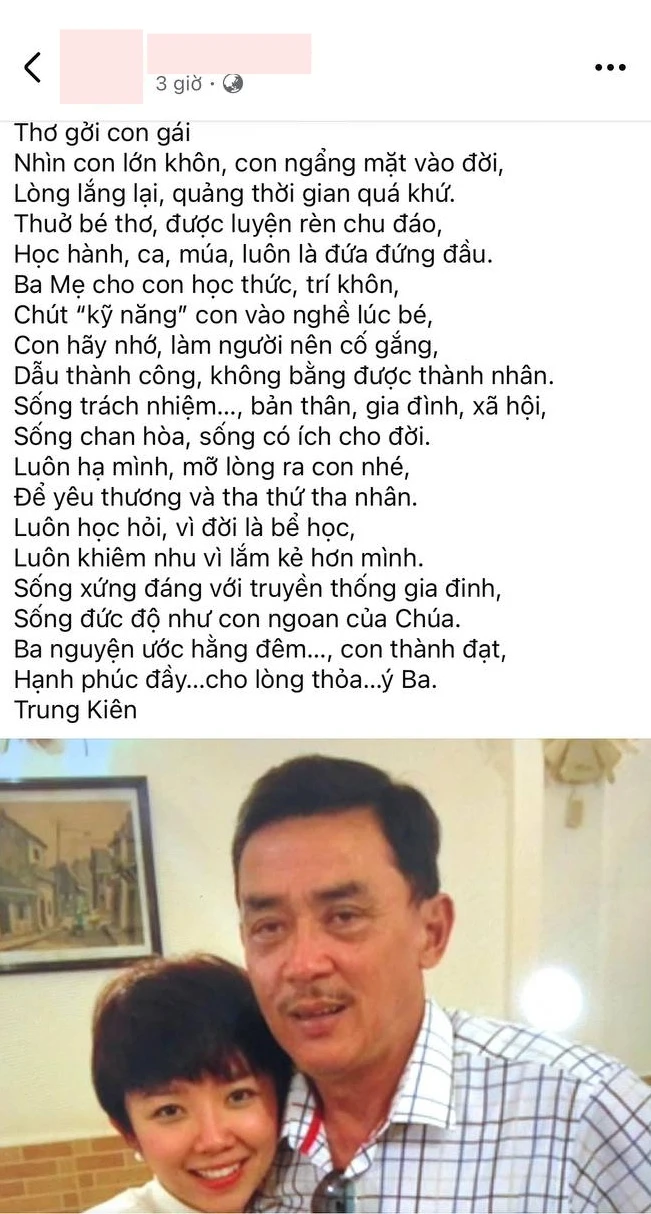Bố của Tóc Tiên có chia sẻ đầu tiên sau khi con gái ly hôn Touliver Bố của Tóc Tiên có chia sẻ đầu tiên sau khi con gái ly hôn Touliver