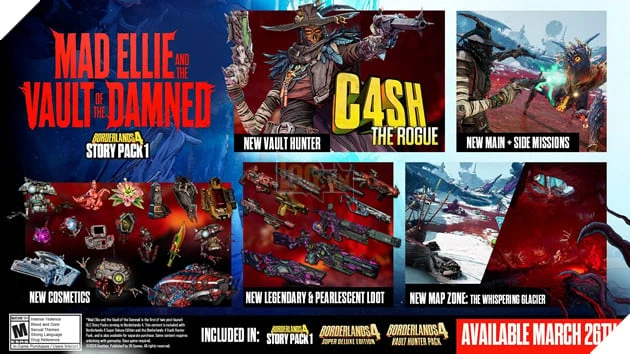 Borderlands 4: Ngày Ra Mắt DLC Cốt Truyện và Hé Lộ Lối Chơi Mới