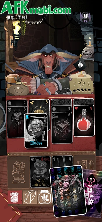Card Crawl 2 game thẻ bài khám phá ngục tối phong cách solitaire
