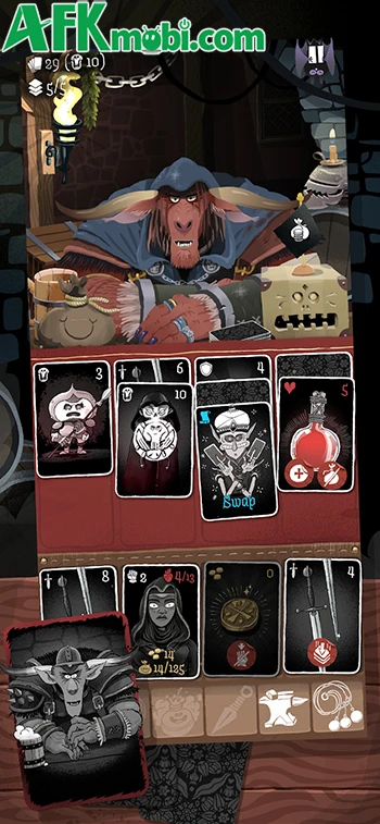 Card Crawl 2 game thẻ bài khám phá ngục tối phong cách solitaire