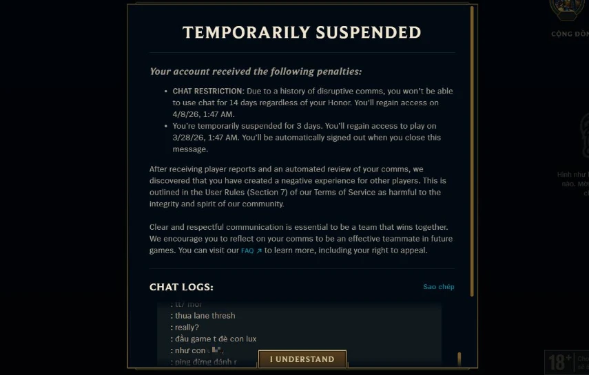 Chơi thua "cay cú" xả giận lên đồng đội, nữ game thủ nhận cái kết đắng Chơi thua "cay cú" xả giận lên đồng đội, nữ game thủ nhận cái kết đắng