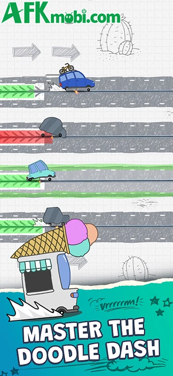 Crazy Racing: Doodle Dash game đua xe đề cao thao tác chuẩn
