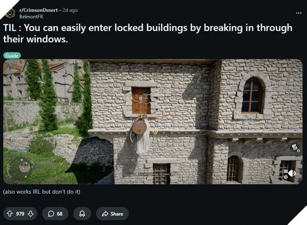 Crimson Desert: Người Chơi Chia Sẻ Mẹo Đột Nhập Vào Nhà Bị Khóa