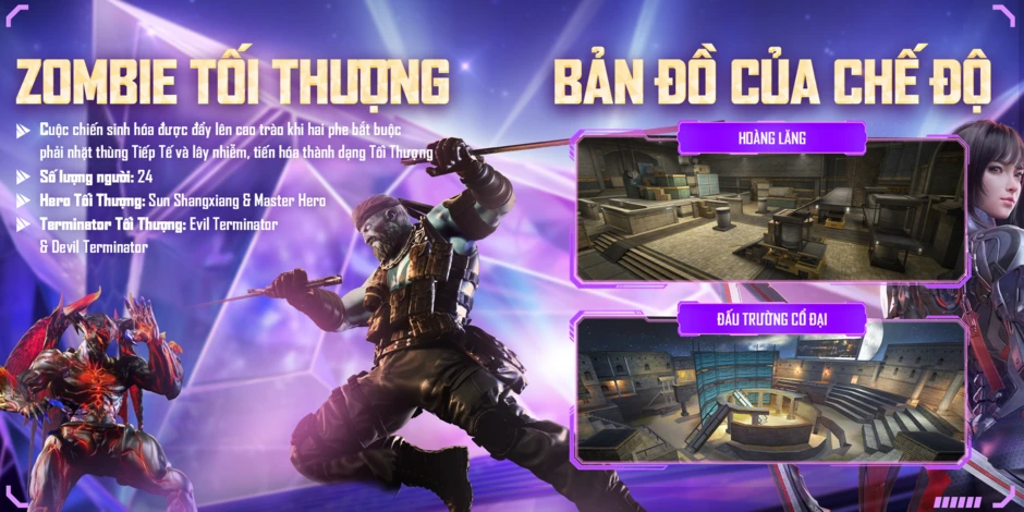 CrossFire: Legends 2.0 chính thức "khai hỏa" với chế độ Zombie Tối Thượng, xuất hiện nữ Idol khiến anh em "mất ngủ"