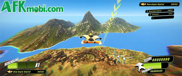 Dare Up Adrenaline game arcade bay tránh các chướng ngại vật