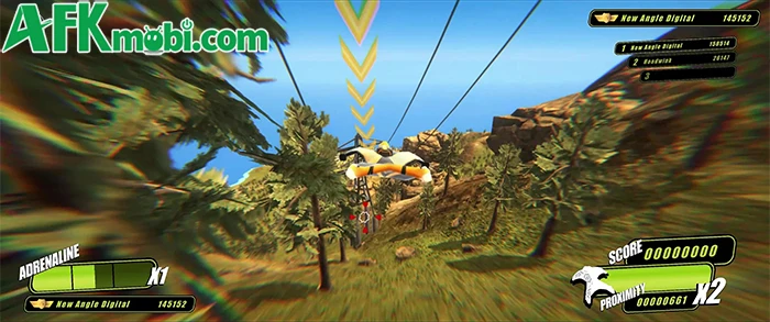 Dare Up Adrenaline game arcade bay tránh các chướng ngại vật