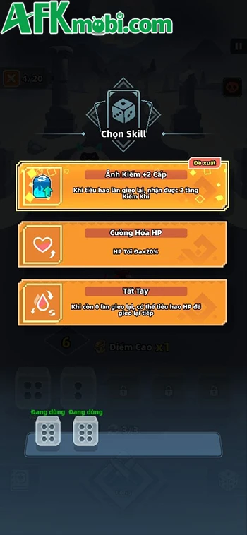 Dicero - Tung xúc xắc để nhân vật chiến đấu với bọn quái vật