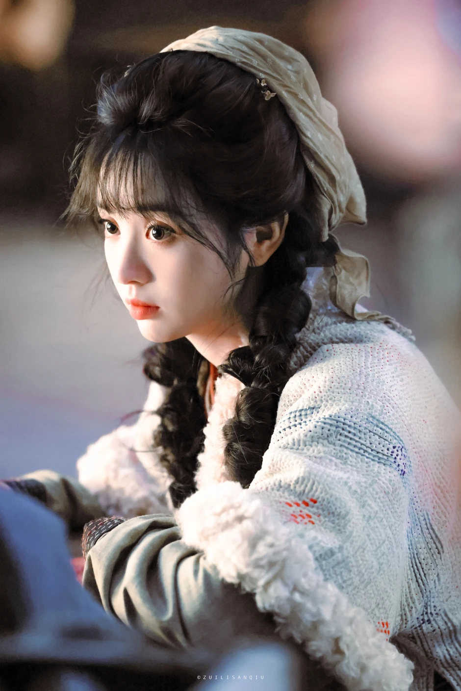 Điền Hi Vi như nữ thần tuyết trắng