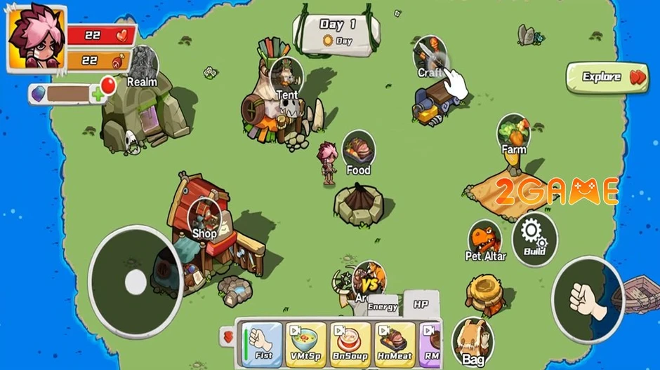 Dino Dominion: Island Brawl - Tuyệt phẩm sinh tồn "chữa lành" ở kỉ nguyên tiền sử