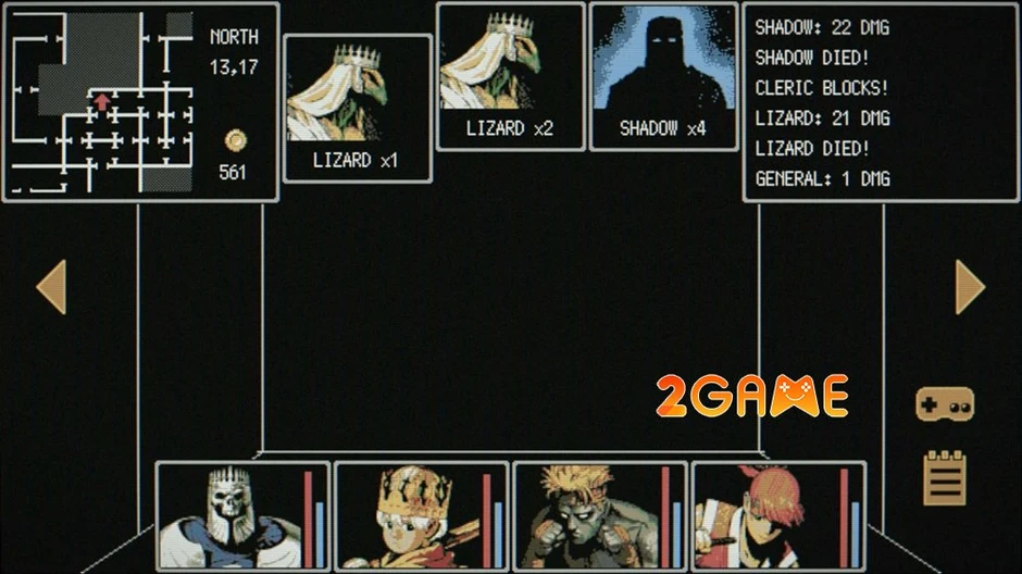 Dragon Ruins - Tuyệt phẩm dungeon crawler đồ hoạ pixel từ KEMCO đổ bộ mobile