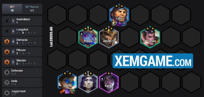 ĐTCL 16.6: Phương án tối ưu Vayne - Loris reroll khi sở hữu Cung Darkin ĐTCL 16.6: Phương án tối ưu Vayne - Loris reroll khi sở hữu Cung Darkin