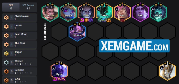 ĐTCL 16.6: Khám phá đội hình off-meta Ryze Quần Đảo Bóng Đêm từ Thách Đấu Hàn