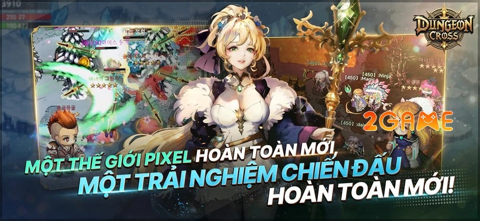 Dungeon Cross: Relic Hunter – Trò chơi RPG phiêu lưu với bối cảnh mê hoặc