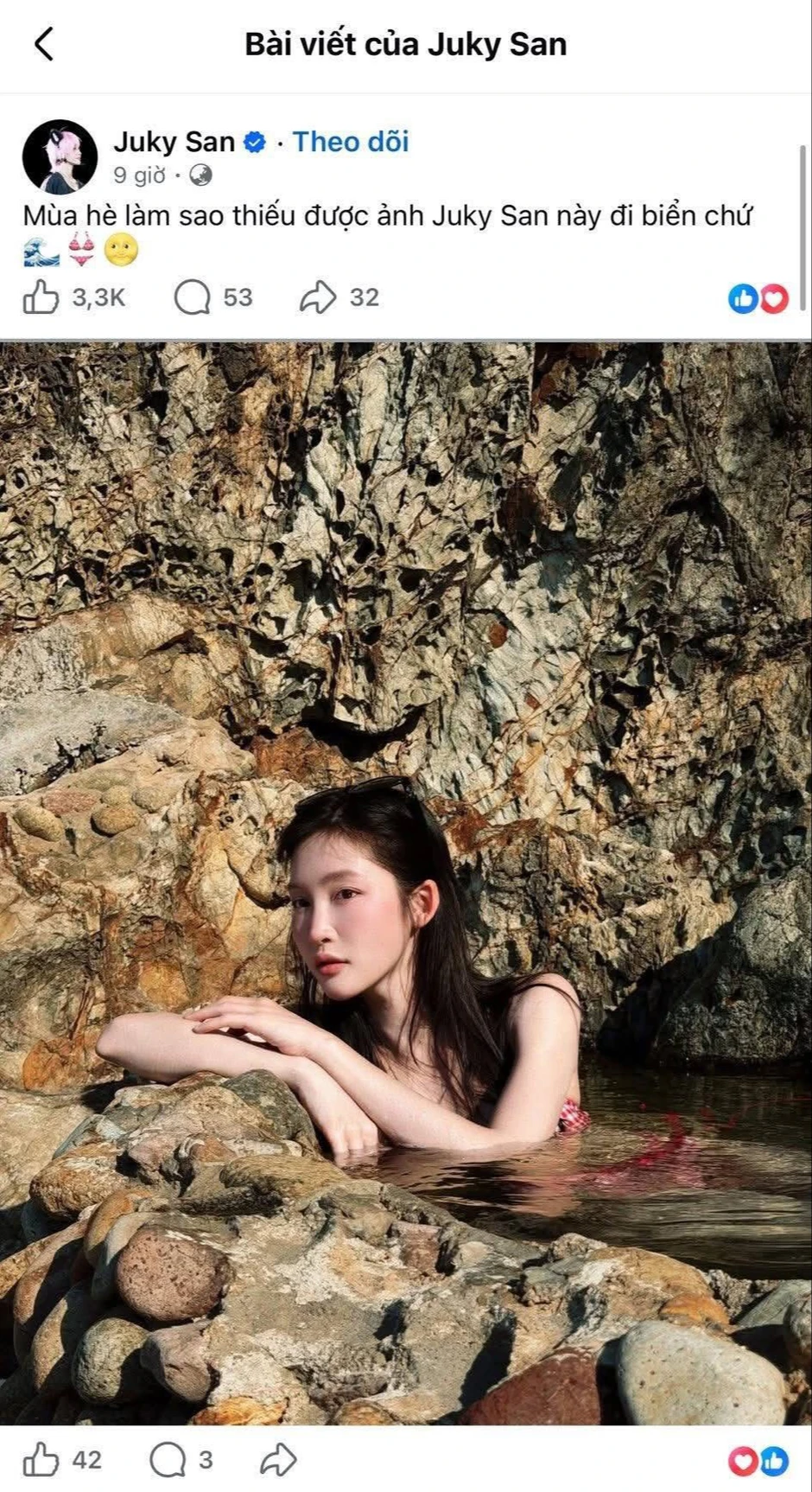 Gây phẫn nộ vì mặc bikini tắm Giếng Tiên, Juky San lên tiếng Gây phẫn nộ vì mặc bikini tắm Giếng Tiên, Juky San lên tiếng