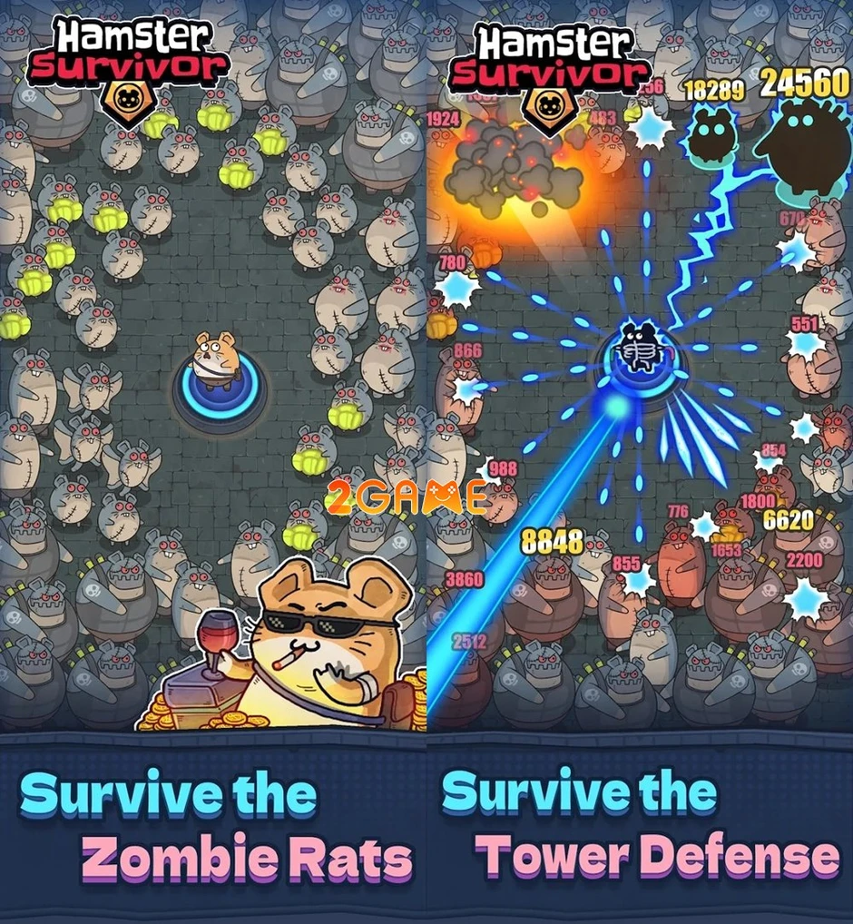 Hamster Survivor - Đỉnh cao sinh tồn trong thế giới pixel đầy mê hoặc Hamster Survivor - Đỉnh cao sinh tồn trong thế giới pixel đầy mê hoặc