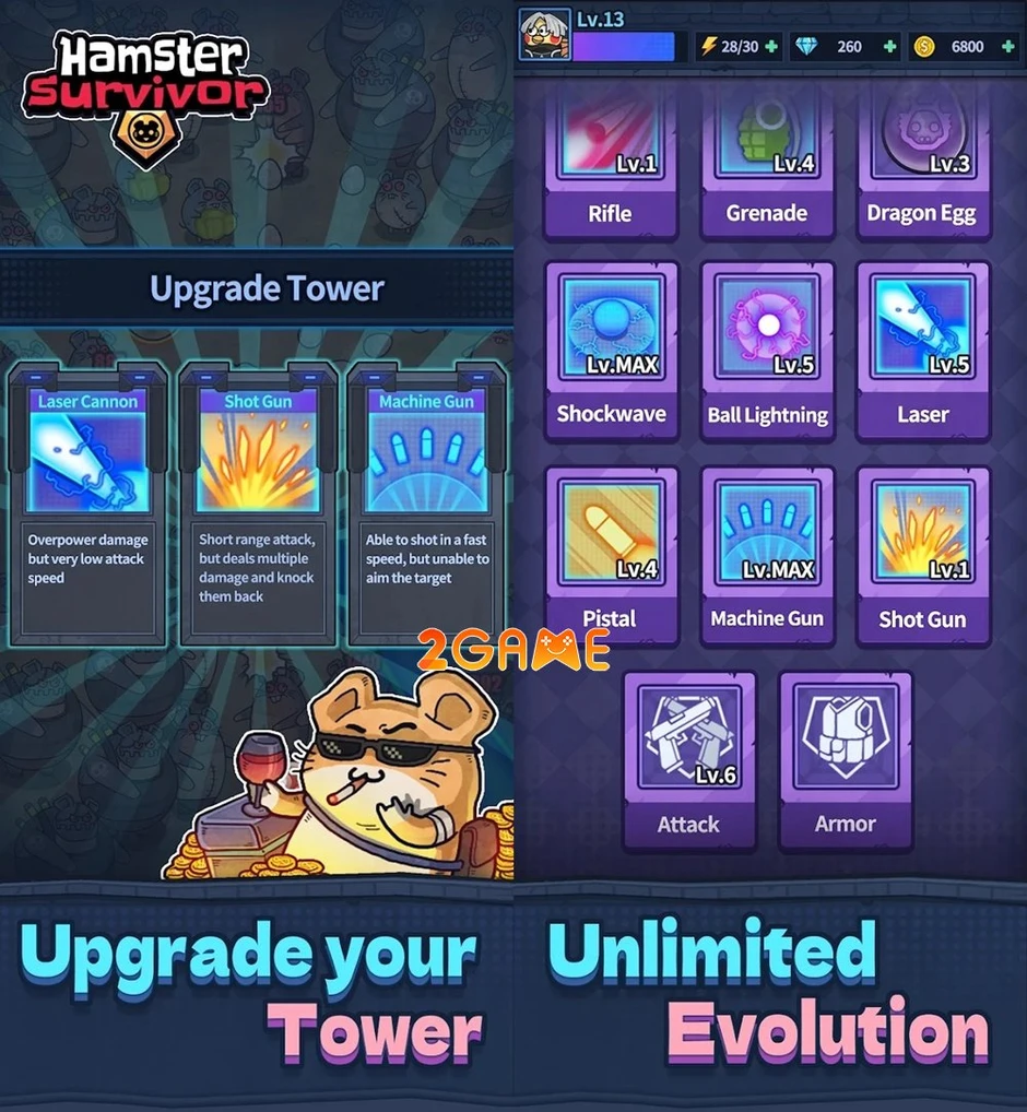 Hamster Survivor - Đỉnh cao sinh tồn trong thế giới pixel đầy mê hoặc Hamster Survivor - Đỉnh cao sinh tồn trong thế giới pixel đầy mê hoặc