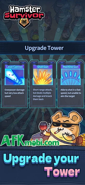 Hamster Survivor thử thách bạn sống sót trước bọn chuột zombie