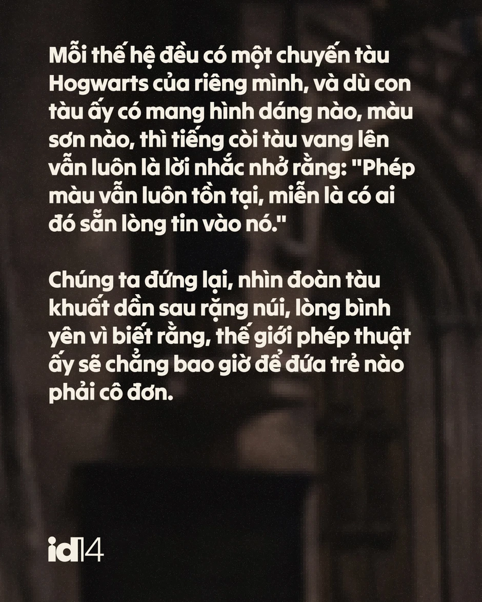 Harry Potter: Mỗi thế hệ đều có một chuyến tàu đến Hogwart của riêng mình