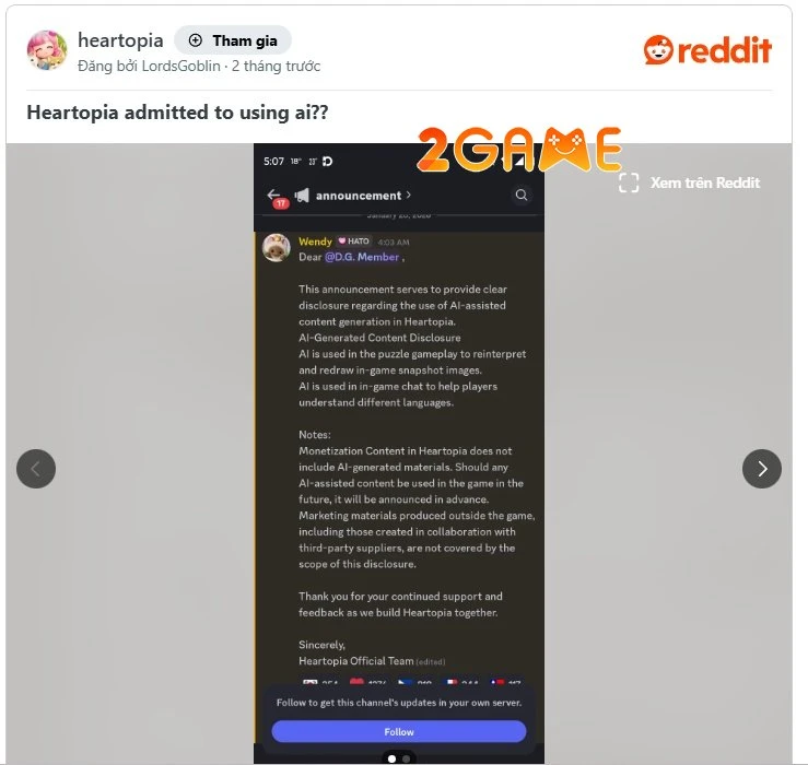 Heartopia gây tranh cãi sau cáo buộc phân biệt chủng tộc: Cập nhật diễn biến mới Heartopia gây tranh cãi sau cáo buộc phân biệt chủng tộc: Cập nhật diễn biến mới