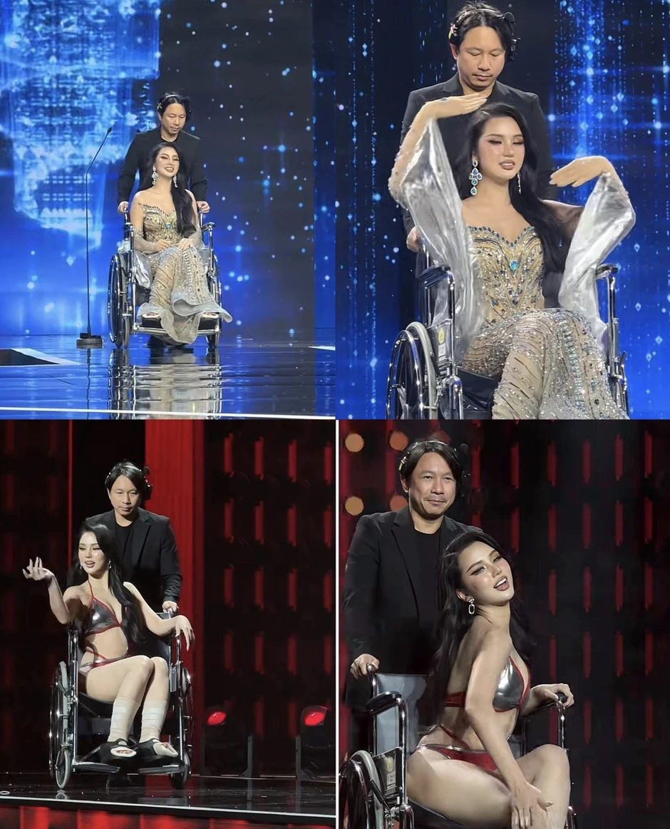 Hoa hậu có hành động không ai dám làm, bùng tranh cãi ngay đêm Chung kết