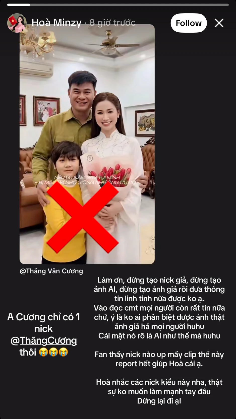 Hoà Minzy lên tiếng trước nghi vấn lộ bức ảnh con gái treo trong nhà