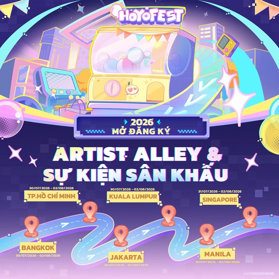 HoYo FEST 2026 chính thức trở lại, đổ bộ Đông Nam Á vào tháng 7 này