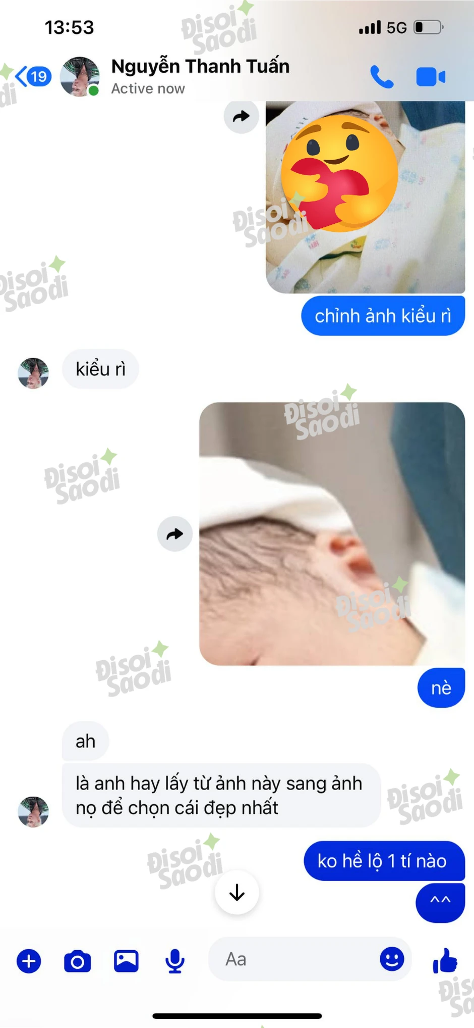 JustaTee inbox thẳng bệnh viện để chứng minh đưa Trâm Anh đi đẻ bé 3!