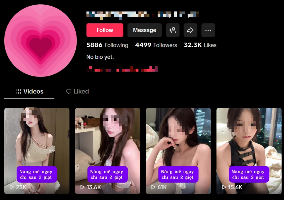 Kênh TikTok công khai quảng cáo "chất cấm", tiếp cận hàng triệu lượt xem vẫn "sống khỏe", khiến người dùng hết sức lo ngại