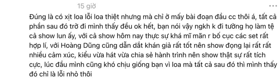 Khán giả than thở loạt trải nghiệm bất ổn trong concert Hoàng Dũng